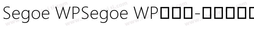 Segoe WPSegoe WP兰亭黑字体转换